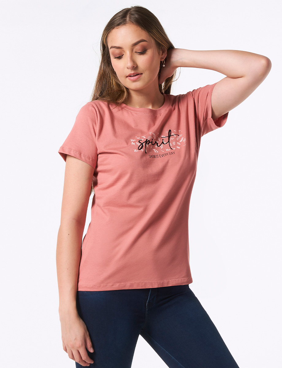 Camiseta Spirit Palo Rosa