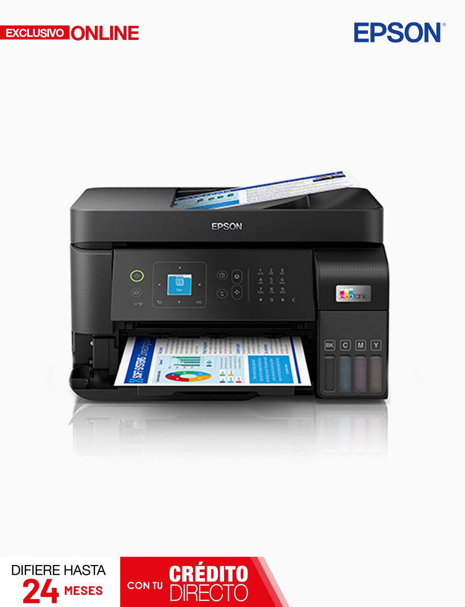 Impresora Multifunción Tinta Continúa WiFi L5590 Negro | Epson