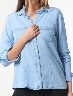 Blusa Denim Celeste