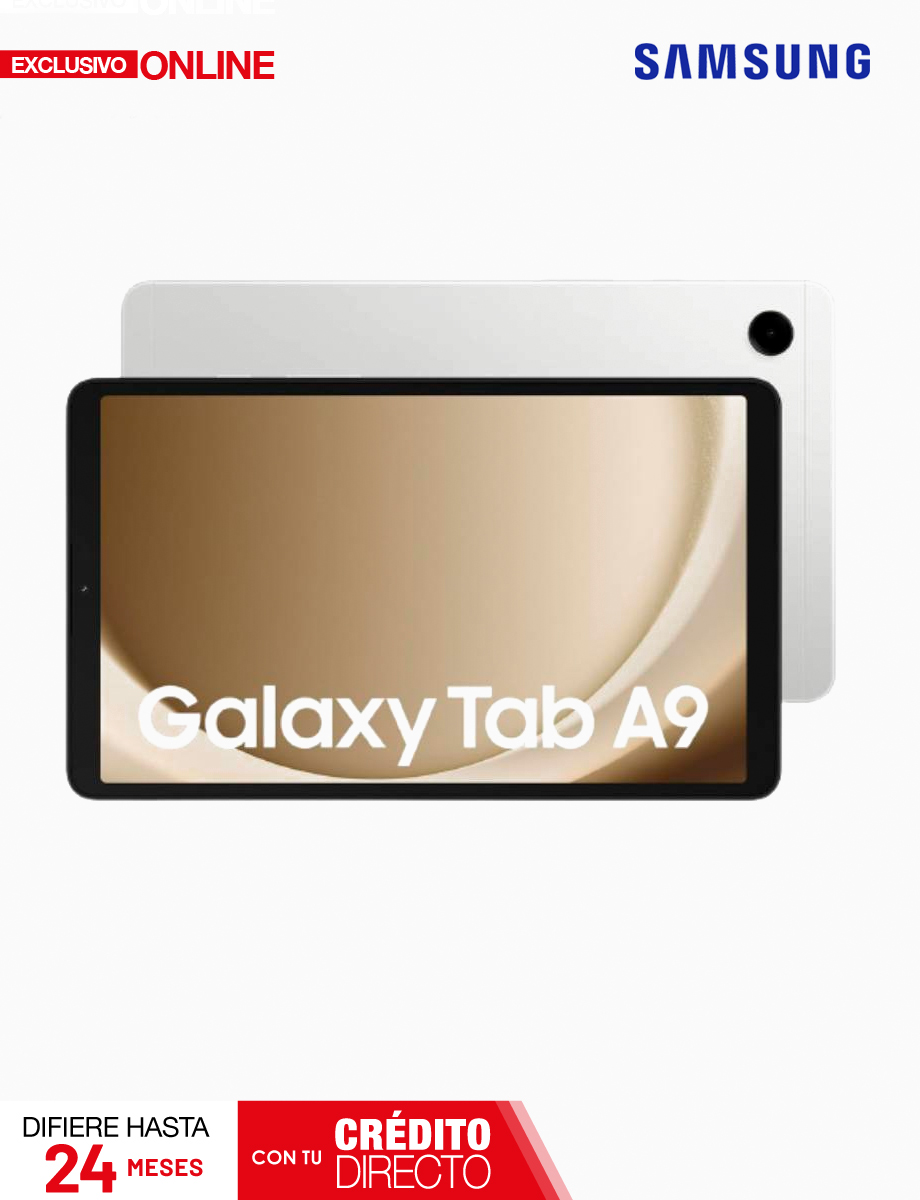 Galaxy TAB A9 LTE 64GB y RAM 4GB Plateado | Samsung