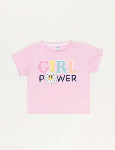 Camiseta Rosada Girl Power