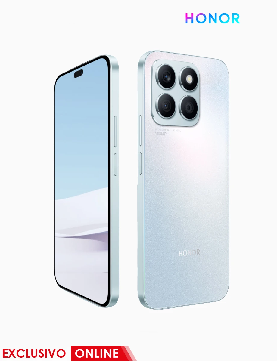 Celular X8B 512GB y RAM 16GB (8 GB + 8 GB) Plata Titanio | Honor