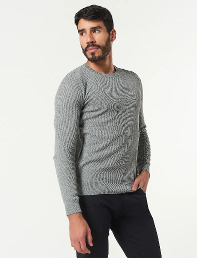 Sweater Acanalado Negro