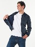 Chompa Bomber Nylon Azul Marino