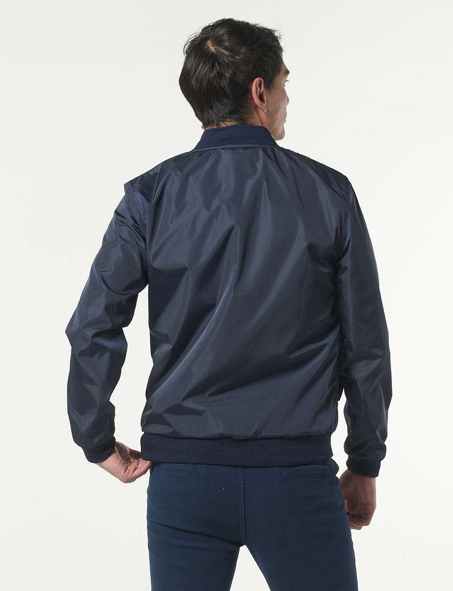 Chompa Bomber Azul Marino