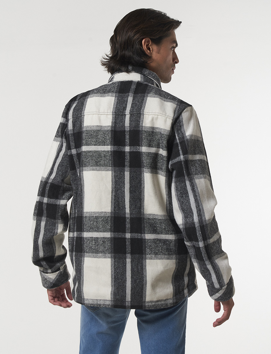Chaqueta Cuadros Gris