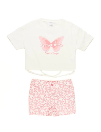 Conjunto Camiseta + Short Mariposa