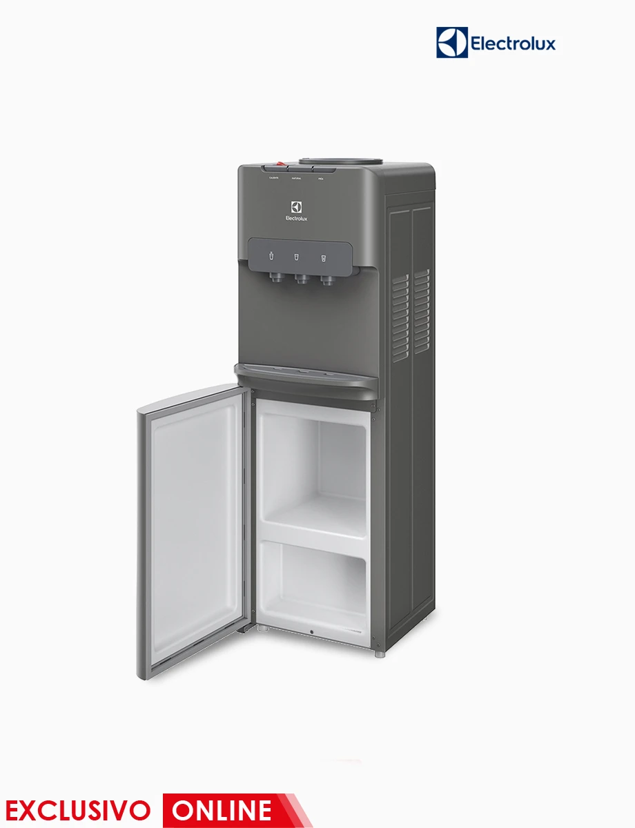 Dispensador Agua Fría/Caliente con Compartimiento Gris | Electrolux