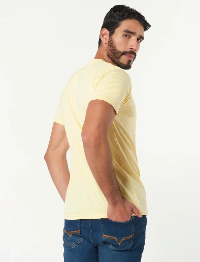Camiseta Palmeras Amarilla