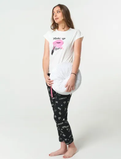 Pijama Camiseta + Pantalón Make Up