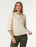 Blusa Manga 3/4 Beige