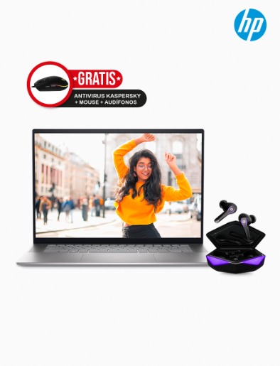 Combo Laptop Inspiron 5620 16"  i5-1235U | Dell + Mouse Logitech + Audífonos + Antivirus