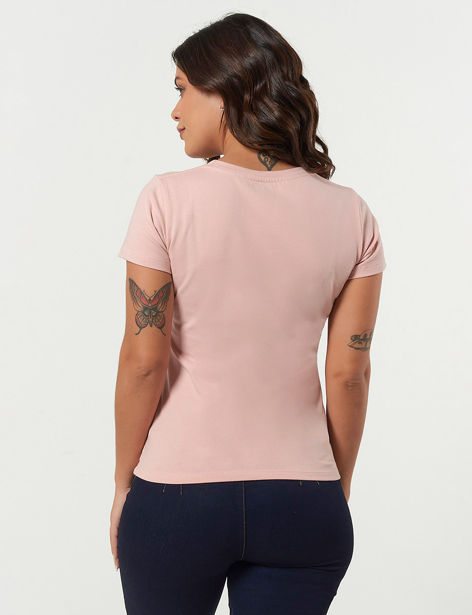 Camiseta Varsity Rosa