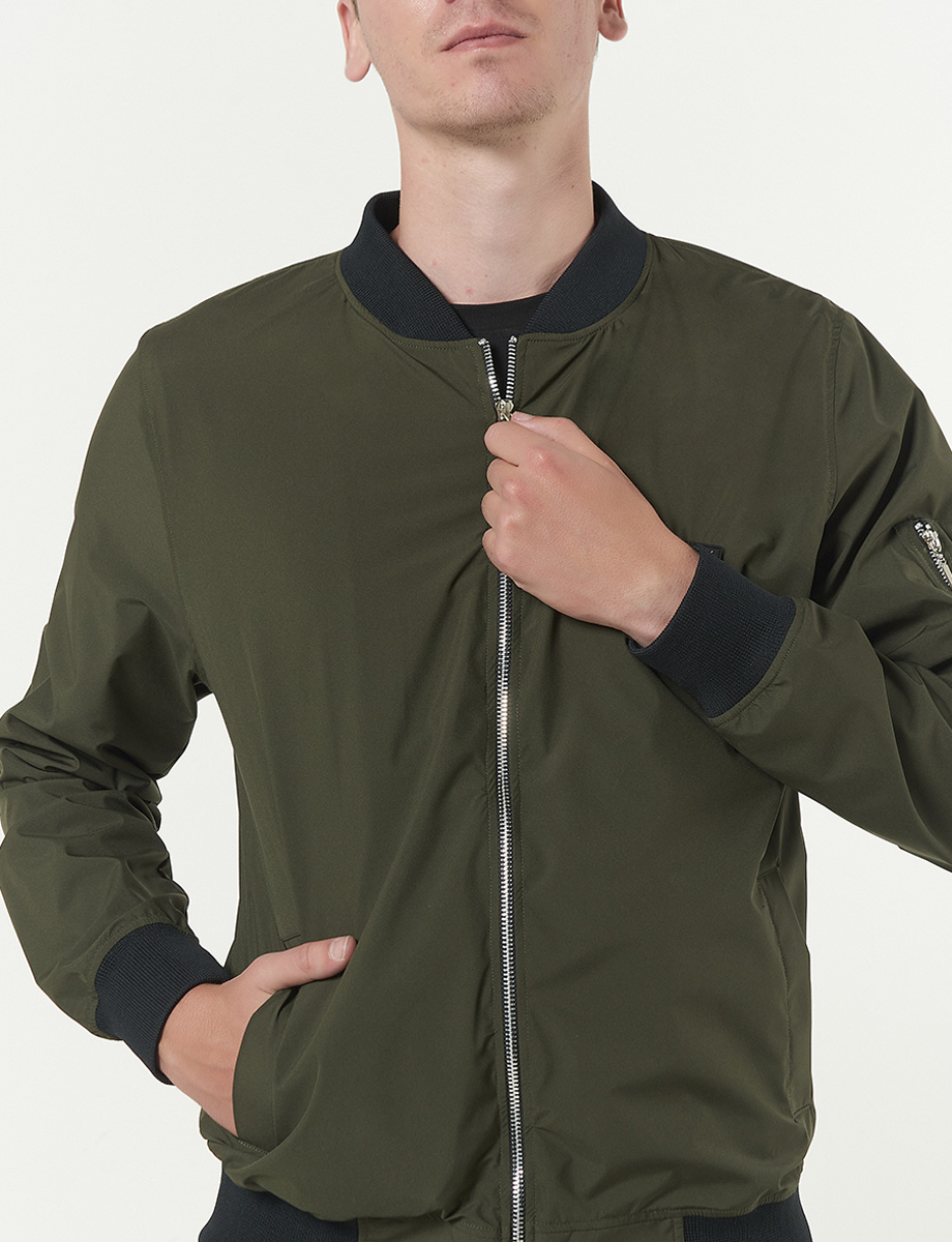 Chaqueta Bomber Verde Militar