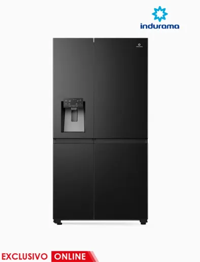 Refrigeradora 669 Lt Negra Side By Side | Indurama