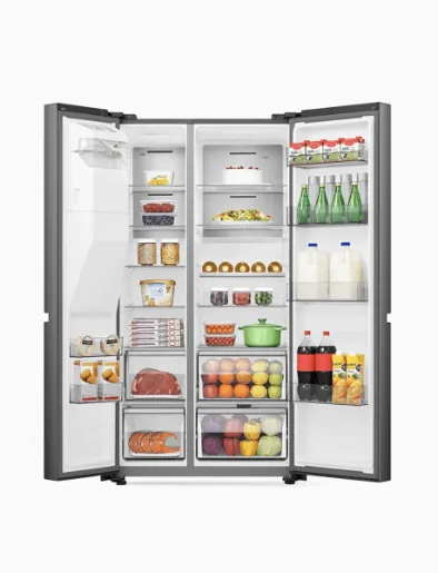Refrigeradora 669 Lt Negra Side By Side | Indurama