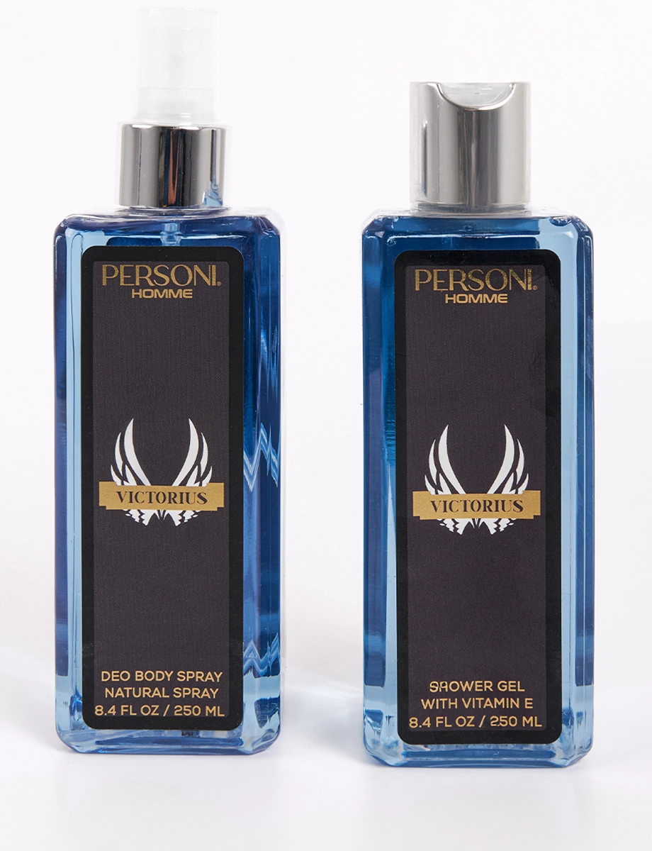 Set Perfume Body Spray + Gel with vitamin E Homme Victorius