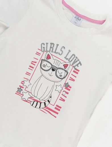 Camiseta Girl Love Unicolor