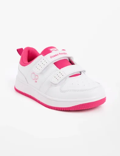 Zapato Caña Baja Blanco con Velcro | OP