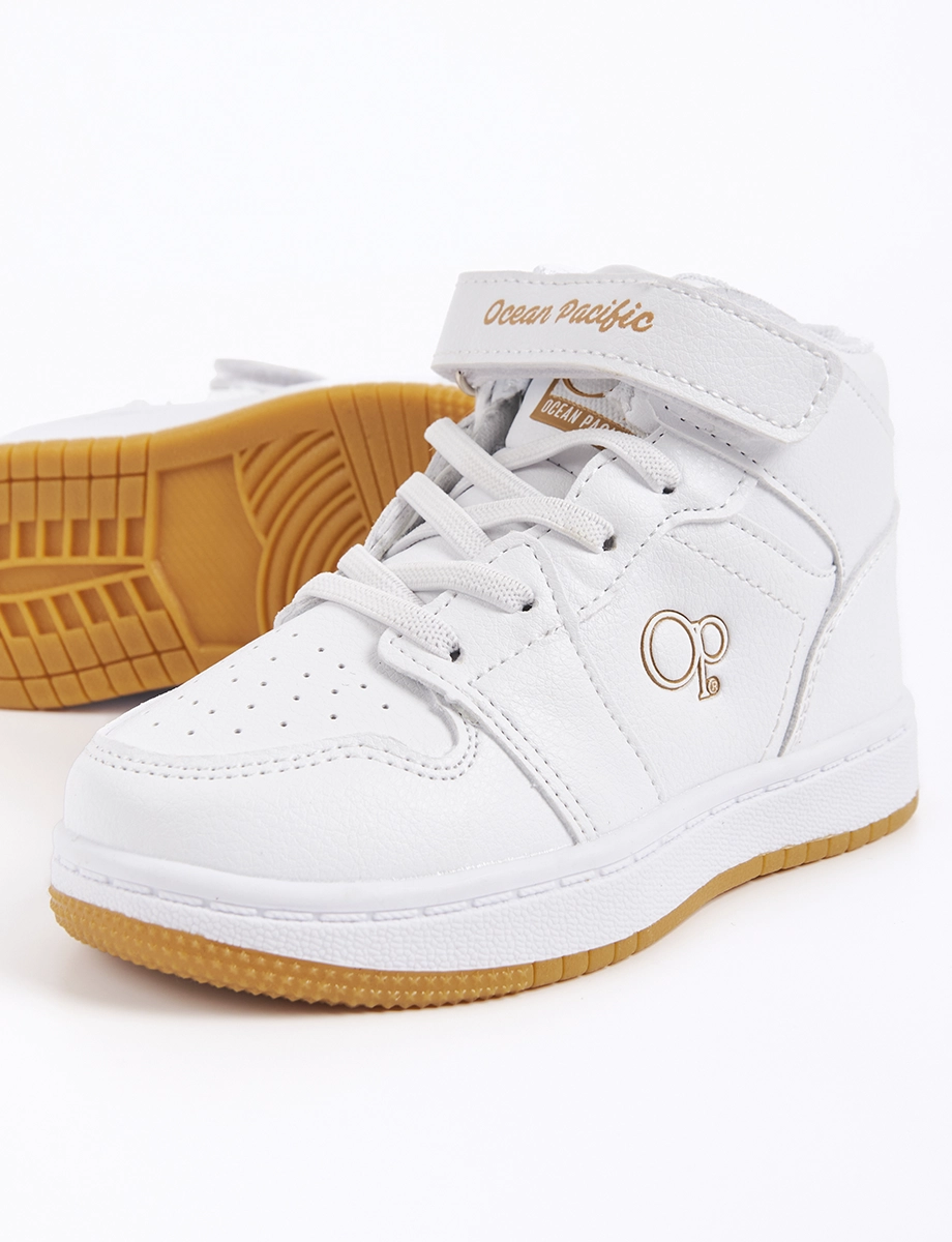 Botín con Cordones y Velcro Blanco | OP