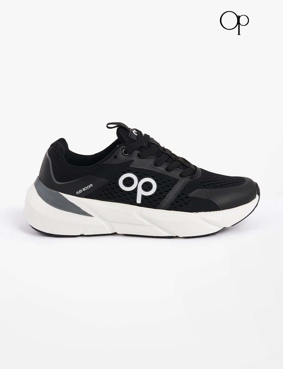 Sneaker con Cordones Negro | OP