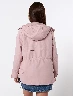 Parka con Capucha Unicolor