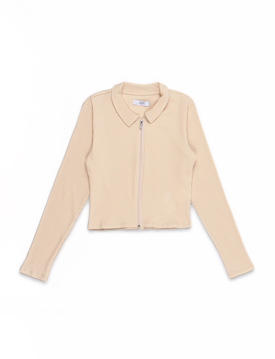 Buzo con Cremallera Arena