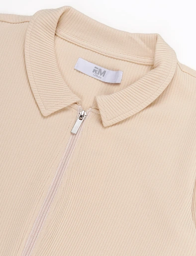 Buzo con Cremallera Arena