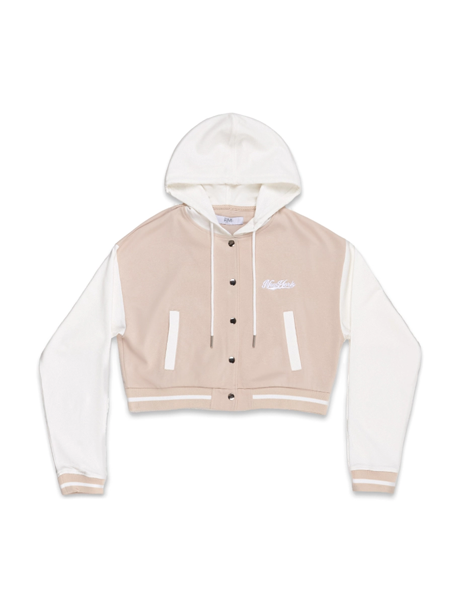 Chaqueta Combinada con Capucha