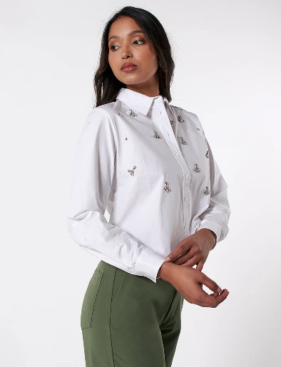 Camisera Manga Larga Blanco