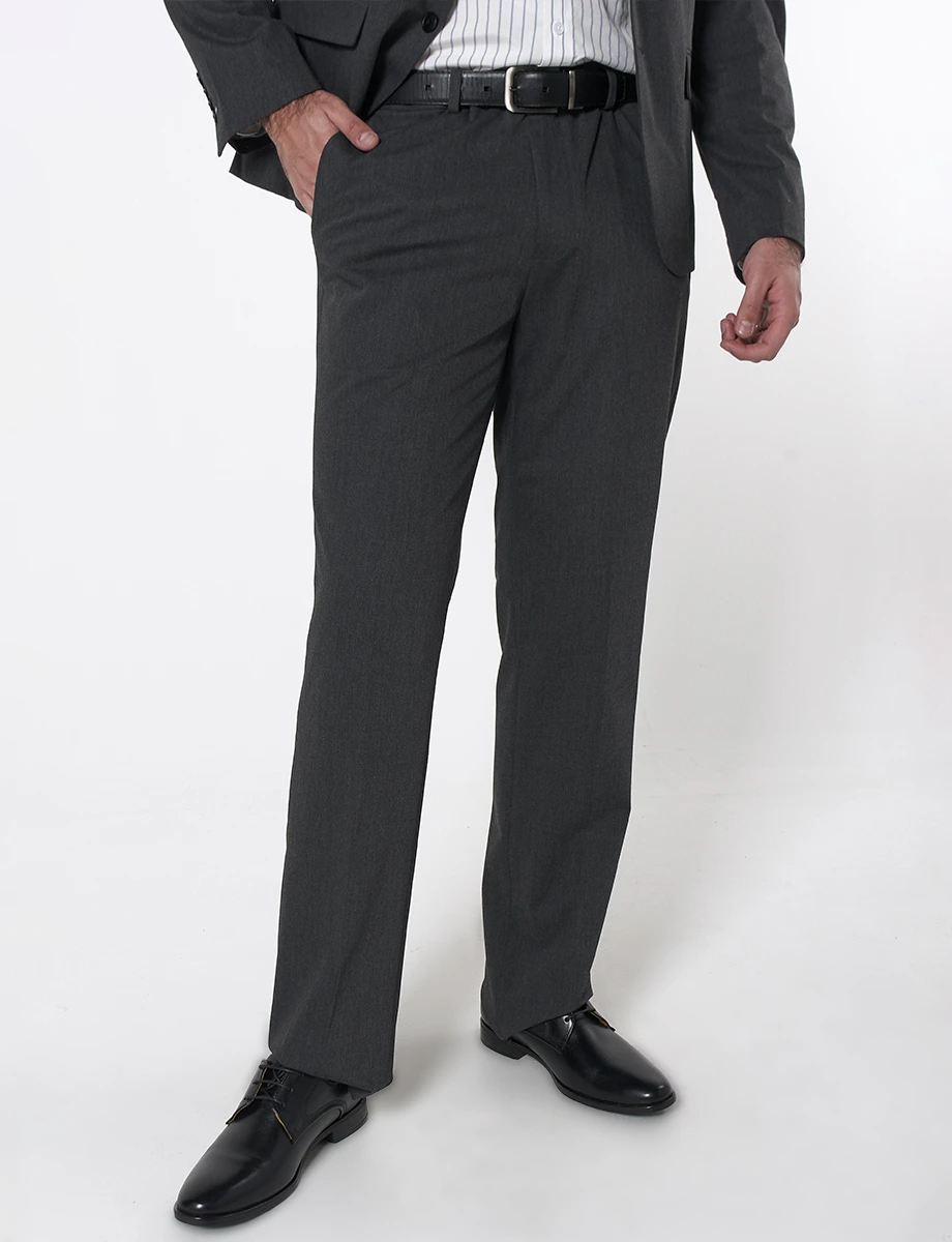 Terno Reglular Fit 2 Piezas Gris Oscuro