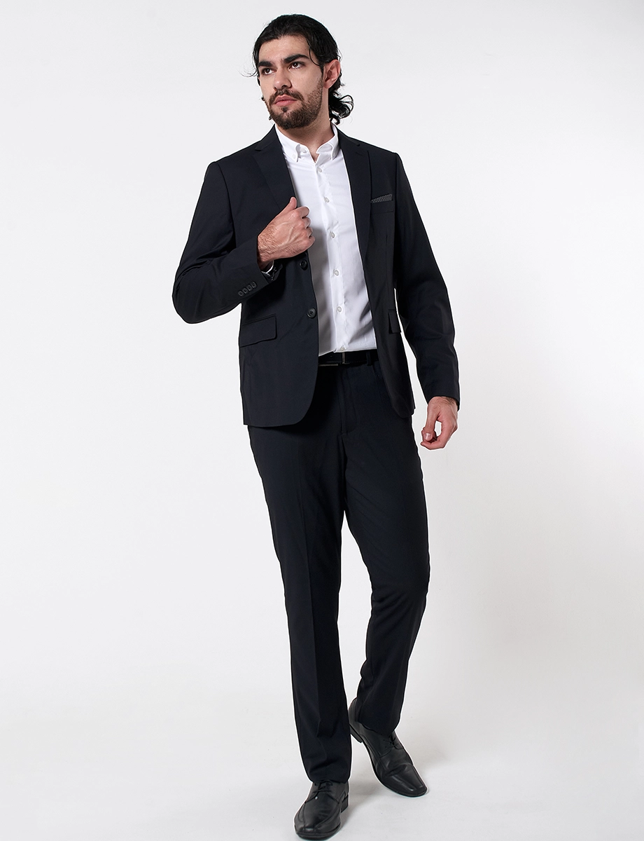 Terno Slim 2 Piezas Negro