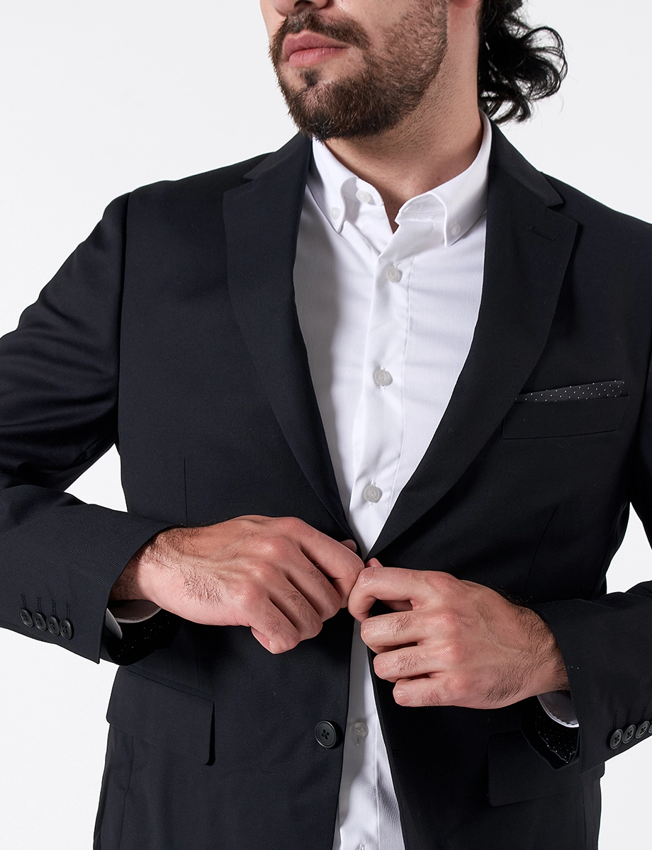 Terno Slim 2 Piezas Negro