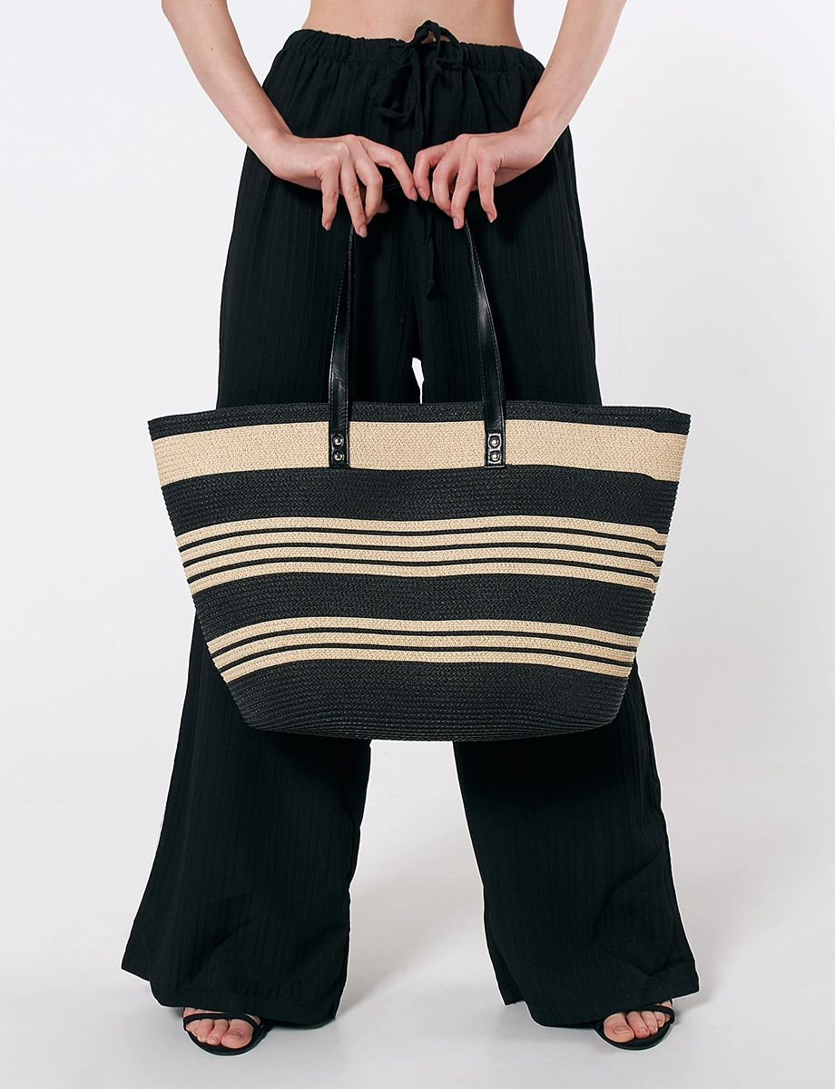 Set x2 Bolso + Sombrero Playa Azul