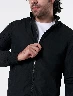 Chaqueta Bomber Nylon Negro