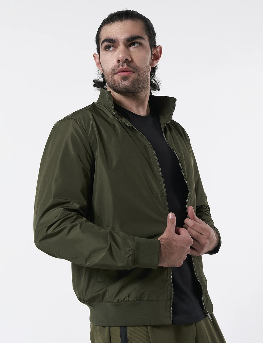 Chompa Bomber Nylon Verde