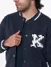 Chompa Bomber Letra K Azul