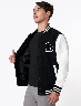 Chompa Bomber Blanco/ Negro