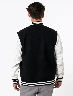 Chompa Bomber Blanco/ Negro