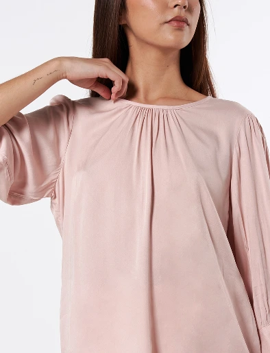Blusa Llana Rosado Bajo