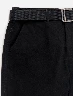 Bermuda con Cinturón Negro Hombre – Prenda práctica para días cálidos