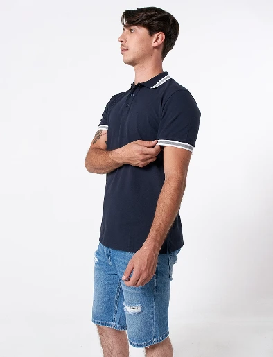 Camiseta Polo Líneas Unicolor