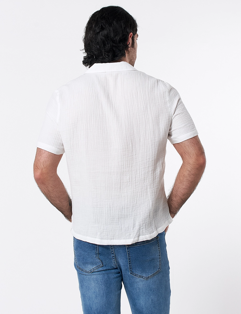 Camisa Textura Blanco