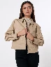 Chaqueta Cuerina Arena