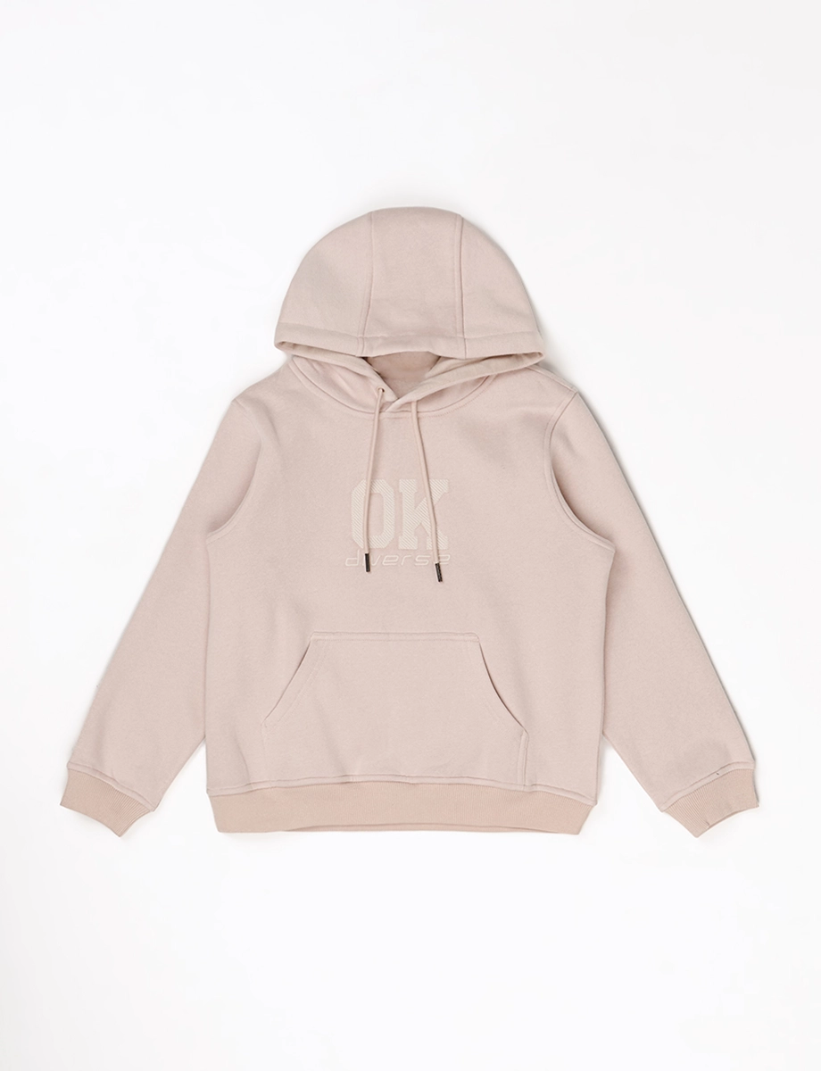 Chompa con Capucha Beige