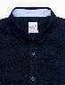 Camisa Esc Llana Azul Marino