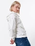 Chompa con Capucha Blanco Mujer – Comodidad moderna para días frescos