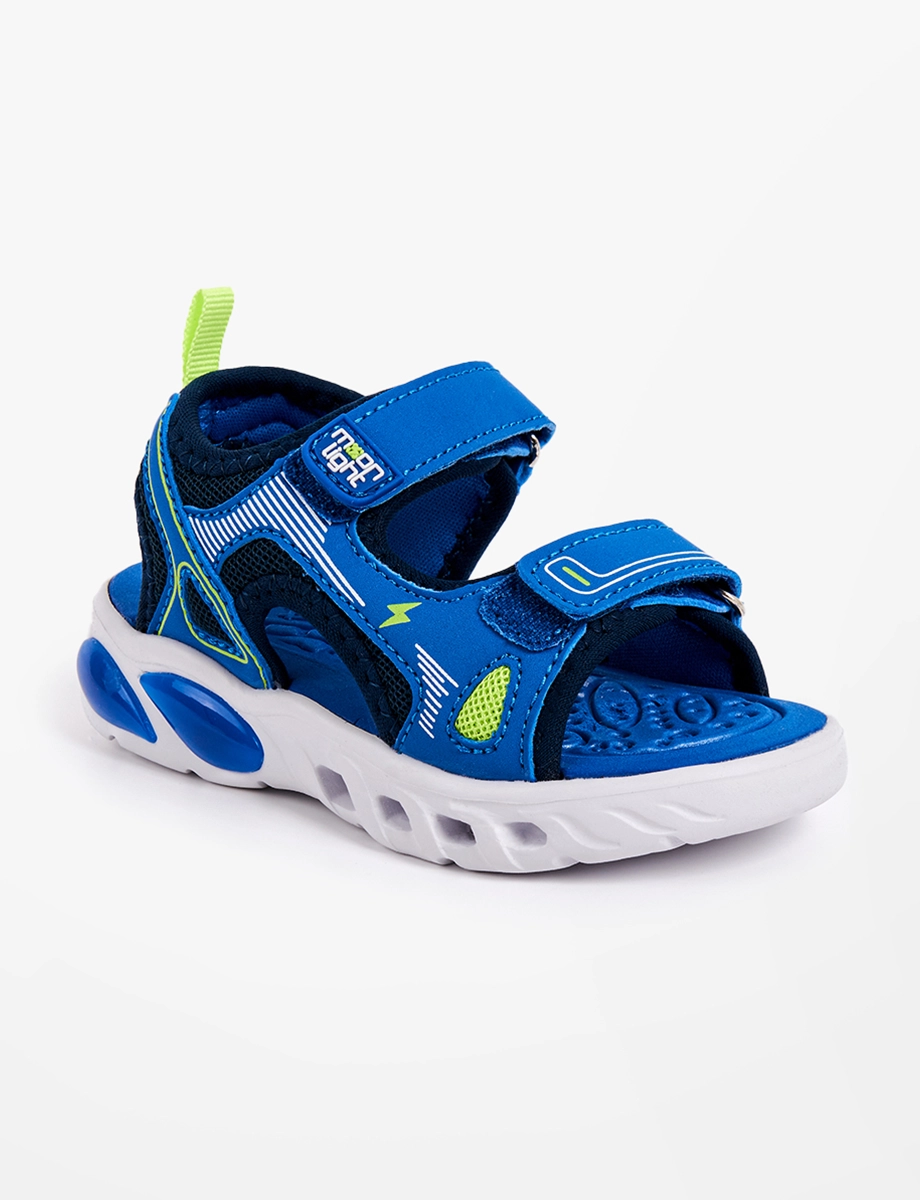 Sandalia Velcro Azul
