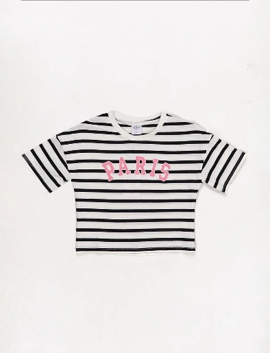 Camiseta Paris a Rayas
