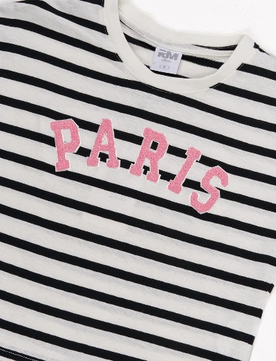 Camiseta Paris a Rayas